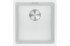 Maris - Onderbouwspoeltafel / 403 x 433 mm / 1 bak / Metaal Wit