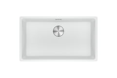 Maris - Onderbouwspoeltafel / 753 x 433 mm / 1 bak / Metaal Wit