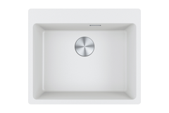 Maris - inbouwspoelbak / 590 x 500 mm / 1 bak / Metaal Wit