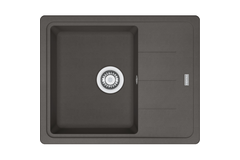 BASIS - Evier à encastrer / 620 x 500 mm / Vidage Manuel / Gris ardoise