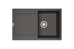 Maris - Inbouwspoeltafel / 780 x 500 mm / 1 bak / Leigrijs / Omkeerbaar