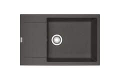 MARIS - Evier à encastrer / 780 x 500mm / Vidage Manuel / Gris ardoise