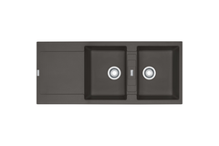 Maris - Evier à encastrer / 1160 x 500 mm / 2 bassins / Gris Ardoise / Réversible