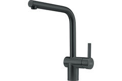 Atlas Neo - Eéngreepsmengkraan met zwenkbare uitloop / Side lever / Industrieel zwart