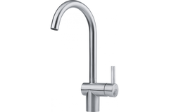 Atlas Neo J - Mitigeur à bec orientable / Levier sur le côté / Inox