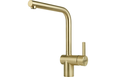 Atlas Neo - Eéngreepsmengkraan met zwenkbare uitloop / Side lever / goudkleurig