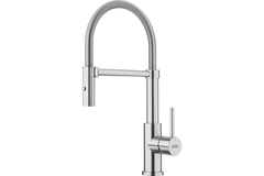Smart Glenda Semi-pro - Mitigeur à bec mobile / 2 jets / Levier sur le côté / Inox