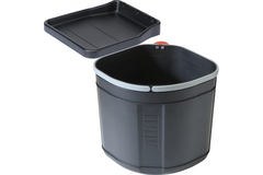 Sorter Mini - Récipient / Ouverture latérale / 400 mm / 17,5 l / Raccord / Porte-récipient