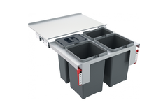 Sorter Garbo - Séparateur de déchets / Ouverture frontale / 600 mm / 2 x  12 l + 2 x 8 l