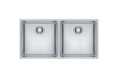 Maris onderbouwspoelbak / 865 x 440  mm/ 2 bakken / Glad