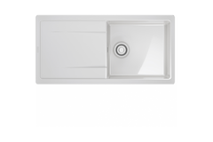 MARIS - Inbouwspoeltafel / 1000 x 500 mm / Automatische lediging / Wit