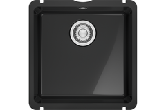 KUBUS - Cuve à sous-encastrer / 445 x 454mm / Vidage manuel / Onyx