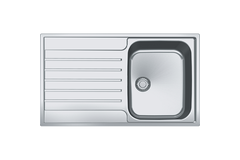 Argos - Evier à affleurer & SlimTop / 860 x 510 mm / 1 bassin / Lisse / Réversible