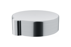 Bouton rotatif rond Inox look