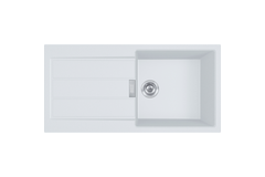 Sirius 2.0 - Inbouwspoeltafel / 1000 x 510 mm / 1 bak / Zwart / Omkeerbaar