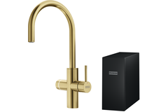 Mythos Water Hub 6 in 1 - Zwenkbare kraan / Zijhendel / Goud