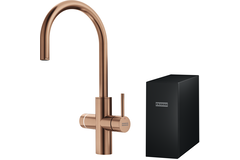 Mythos Water Hub 6 en 1 - Mitigeur à bec orientable / Levier sur le côté / Cuivre