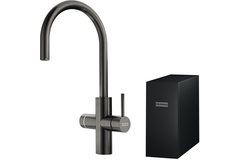 Mythos Water Hub 6 en 1 - Mitigeur à bec orientable / Levier sur le côté / Anthracite