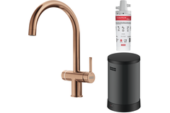 Maris Water Hub - 3 in 1 set met zwenkbare uitloop / Side Lever / Koper / Boiler 4 liter
