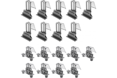 Inbouwclips voor spoelbak / dun werkblad / 18 stuks
