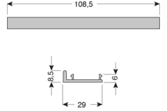 PS48 clips pour profile haut 