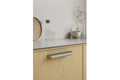 Poignée PAPILLON ea160 chêne + look inox 