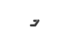 Bouton punto ea32 l44 zamac noir mat 