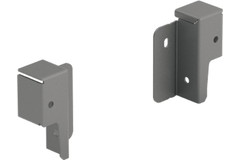 Kit de raccords de paroi arrière ArciTech 78 mm, anthracite, à gauche et à droite