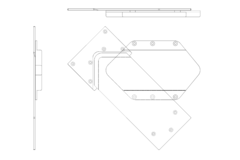 Hynge Swivel Top mécanisme pivotant  de 360 à 460 mm
