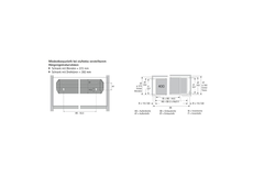 Traploos in de breedte verstelbaar hangmapregisterframe Systema Top 2000, 
 866 - 1038, Aluminiumkleurig