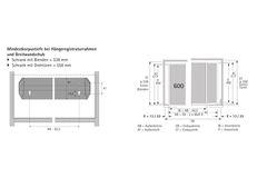 Hangmapregisterframes Systema Top 2000, 1136 x 517 mm, zwart