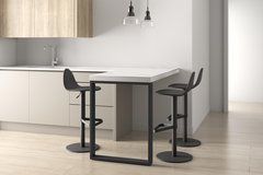 Tabouret tabu antra rond|mystic anthracite 
