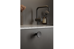 Bouton TERRA ø37 h26,9 fonte noir mat 