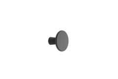 Bouton TERRA ø37 h26,9 fonte noir mat 