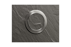 Poignée d'insertion Touch in Entraxe de perçages A 84 mm, aspect inox brossé