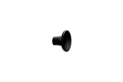 Knop TUBA Ø28 H19 zwart essenhout