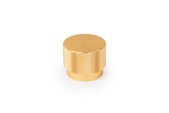 Bouton GRAF BIG Ø38 aluminium brossé laiton