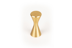 Bouton DIABOLO Ø13.5 aluminium brossé laiton