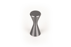 Bouton DIABOLO Ø13.5 aluminium brossé gris