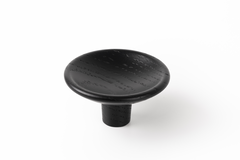 Knop DISC Ø50 hout zwart hout