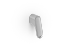 Knop LUV L51.2 zamak geborsteld nikkel