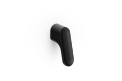 Knop LUV L51.2 zamak mat zwart