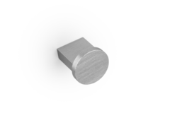 Bouton NEXX Ø25 aluminium look inox