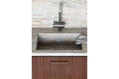 Poignée NEXX BA160 L180 aluminium look inox
