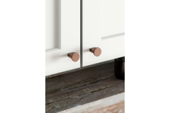 Bouton NEXX Ø25 aluminium look inox