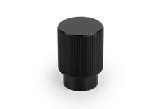 Bouton ARPA Ø22 aluminium brossé noir
