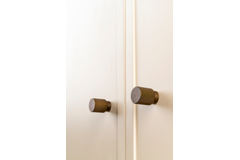 Knop ARPA Ø22 aluminium rvs-look