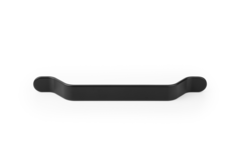 Greep BELT BA160 L221.3 zamak mat zwart