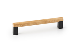 Poignée ETO BA160 L174.6 bois / aluminium noir / chêne