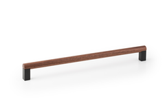 Greep ETO BA320 L334.6 hout / aluminium zwart / walnoot